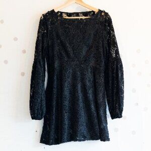 Free People | Black Crochet Lace Dress